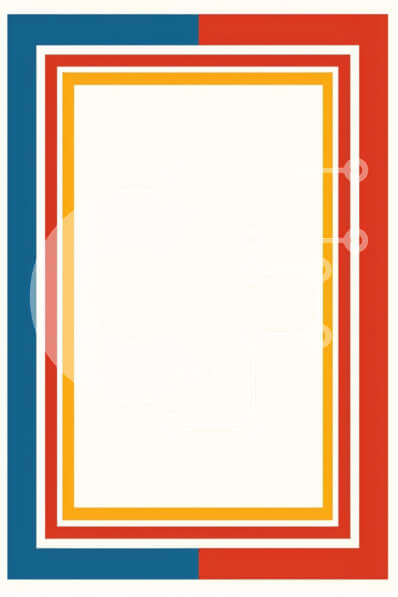 Intra Συλλεκτικό Ξύλινο Παζλ Plywood  4mm - Γεωμετρικά πολύχρωμα σύνορα Σε Ξύλινο Κουτί - Διαστάσεις Puzzle: 10x10 cm – 25 κομμάτια