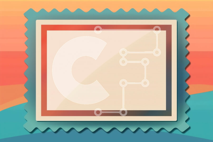 Intra Συλλεκτικό Ξύλινο Παζλ Plywood  4mm - Στυλιζαρισμένη σφραγίδα σε φόντο κλίσης Σε Ξύλινο Κουτί - Διαστάσεις Puzzle: 10x10 cm – 25 κομμάτια