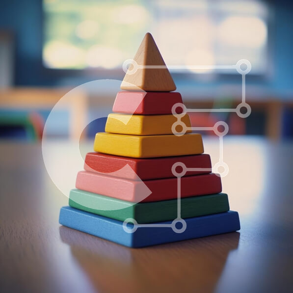 Intra Συλλεκτικό Ξύλινο Παζλ Plywood  4mm - Πολύχρωμο ξύλινο παιχνίδι στοίβαξης Σε Ξύλινο Κουτί - Διαστάσεις Puzzle: 10x10 cm – 25 κομμάτια