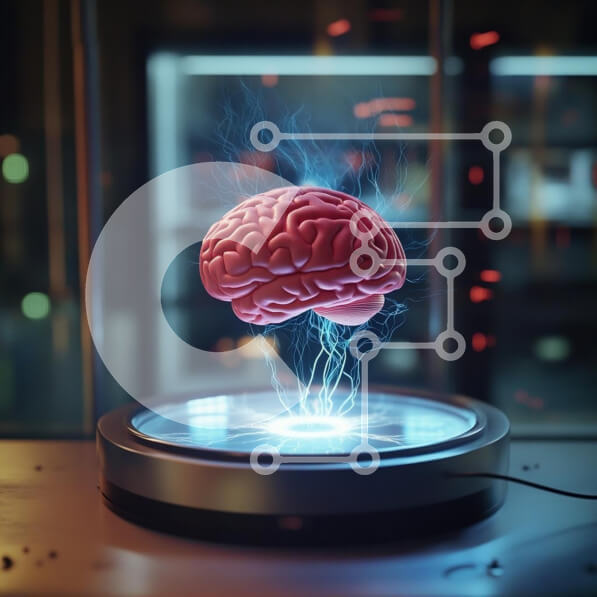 Intra Συλλεκτικό Ξύλινο Παζλ Plywood  4mm - αιώρηση του εγκεφάλου πάνω από την ηλεκτρική πλατφόρμα Σε Ξύλινο Κουτί - Διαστάσεις Puzzle: 10x10 cm – 25 κομμάτια