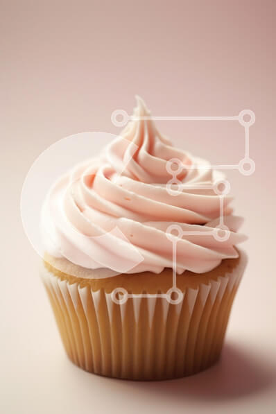 Σετ των 2 Intra Συλλεκτικό Ξύλινο Παζλ Plywood  4mm - Νόστιμο Cupcake Pink Frosting Σε Ξύλινο Κουτί - Διαστάσεις: 10x10 cm – 25 κομμάτια