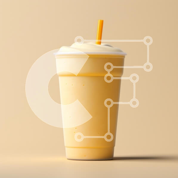 Σετ των 2 Intra Συλλεκτικό Ξύλινο Παζλ Plywood  4mm - Κρεμώδες κίτρινο ρόφημα στο φλιτζάνι Σε Ξύλινο Κουτί - Διαστάσεις: 10x10 cm – 25 κομμάτια