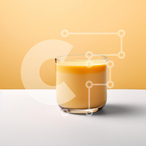 Σετ των 2 Intra Συλλεκτικό Ξύλινο Παζλ Plywood  4mm - Κρεμώδες ρόφημα πορτοκαλιού σε ποτήρι Σε Ξύλινο Κουτί - Διαστάσεις: 10x10 cm – 25 κομμάτια