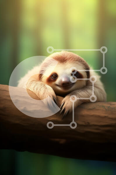 Σετ των 2 Intra Συλλεκτικό Ξύλινο Παζλ Plywood  4mm - Τελειότητα που χαλαρώνει σε ένα κλαδί δέντρου Σε Ξύλινο Κουτί - Διαστάσεις: 10x10 cm – 25 κομμάτια