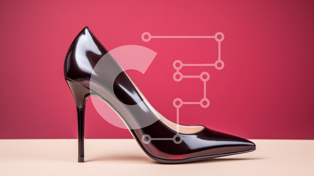 Intra Συλλεκτικό Ξύλινο Παζλ Plywood  4mm - Κομψό ψηλοτάκουνο παπούτσι με γυαλιστερό φινίρισμα Σε Ξύλινο Κουτί - Διαστάσεις Puzzle: 10x10 cm – 25 κομμάτια