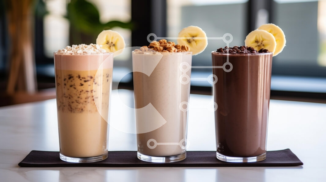 Σετ των 2 Intra Συλλεκτικό Ξύλινο Παζλ Plywood  4mm - Τρεις ποικιλίες Smoothies Σε Ξύλινο Κουτί - Διαστάσεις: 10x10 cm – 25 κομμάτια