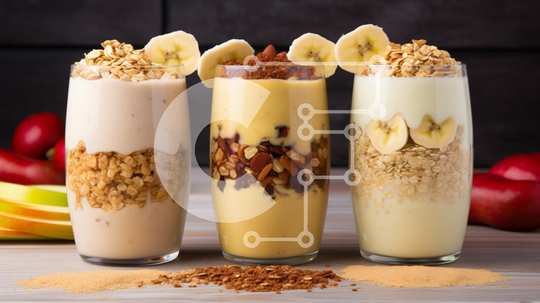 Σετ των 2 Intra Συλλεκτικό Ξύλινο Παζλ Plywood  4mm - Υγιεινά Smoothies με φρέσκα φρούτα Σε Ξύλινο Κουτί - Διαστάσεις: 10x10 cm – 25 κομμάτια