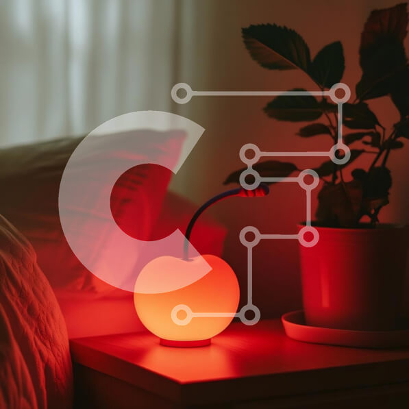 Intra Συλλεκτικό Ξύλινο Παζλ Plywood  4mm - Άνετο υπνοδωμάτιο με φωτιστικό και κρεβάτι σε σχήμα μήλου Σε Ξύλινο Κουτί - Διαστάσεις Puzzle: 10x10 cm – 25 κομμάτια