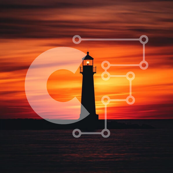 Intra Συλλεκτικό Ξύλινο Παζλ Plywood  4mm - Φάρος σιλουέτα στο ηλιοβασίλεμα Σε Ξύλινο Κουτί - Διαστάσεις: 10x10 cm – 25 κομμάτια