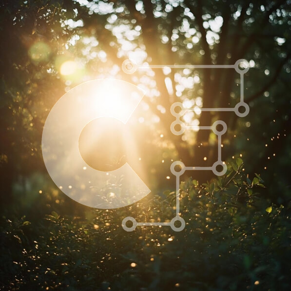 Intra Συλλεκτικό Ξύλινο Παζλ Plywood  4mm - Το φως του ήλιου που ρέει μέσα από ένα δάσος Σε Ξύλινο Κουτί - Διαστάσεις: 10x10 cm – 25 κομμάτια