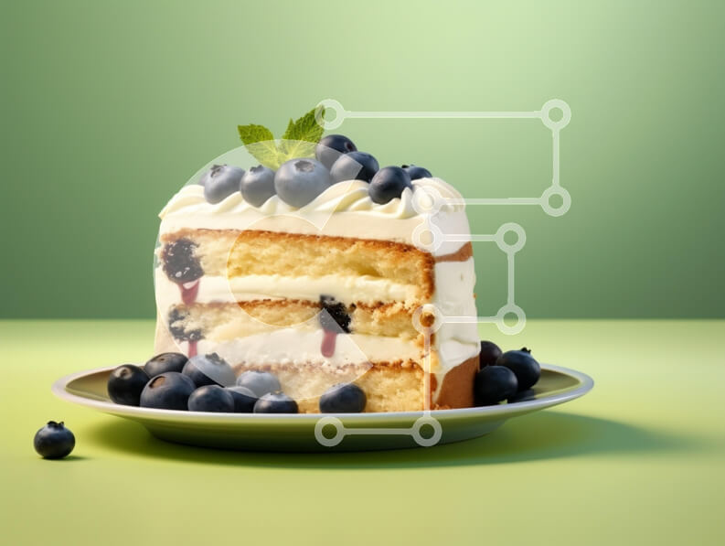 Σετ των 2 Intra Συλλεκτικό Ξύλινο Παζλ Plywood  4mm - Λαχταριστό κέικ με στρώσεις με βατόμουρα Σε Ξύλινο Κουτί - Διαστάσεις: 10x10 cm – 25 κομμάτια