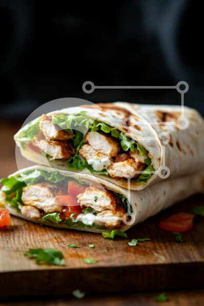 Σετ των 2 Intra Συλλεκτικό Ξύλινο Παζλ Plywood  4mm - Κοτόπουλο ψητό με φρέσκα υλικά Σε Ξύλινο Κουτί - Διαστάσεις: 10x10 cm – 25 κομμάτια