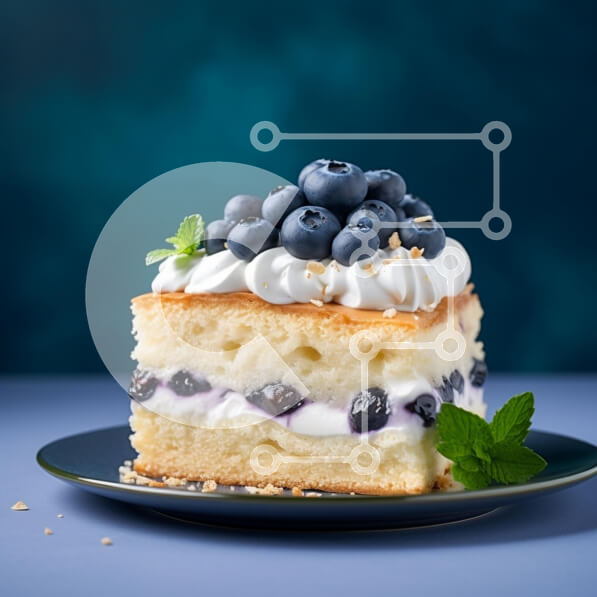 Σετ των 2 Intra Συλλεκτικό Ξύλινο Παζλ Plywood  4mm - Φέτα κέικ βατόμουρου με σαντιγί Σε Ξύλινο Κουτί - Διαστάσεις: 10x10 cm – 25 κομμάτια