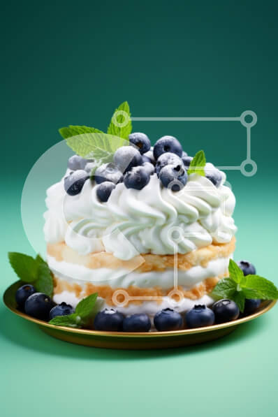 Σετ των 2 Intra Συλλεκτικό Ξύλινο Παζλ Plywood  4mm - Λαχταριστό κέικ βατόμουρου με φύλλα μέντας Σε Ξύλινο Κουτί - Διαστάσεις: 10x10 cm – 25 κομμάτια