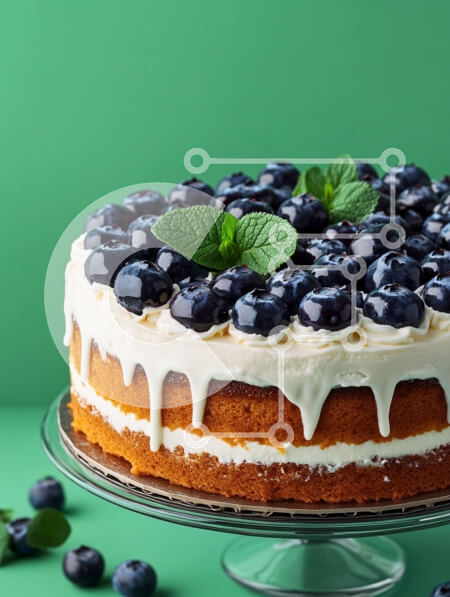 Σετ των 2 Intra Συλλεκτικό Ξύλινο Παζλ Plywood  4mm - Κέικ βατόμουρου με φύλλα μέντας Σε Ξύλινο Κουτί - Διαστάσεις: 10x10 cm – 25 κομμάτια