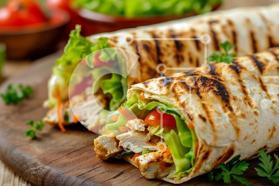 Σετ των 2 Intra Συλλεκτικό Ξύλινο Παζλ Plywood  4mm - Ψητό κοτόπουλο στη σχάρα σε ξύλινη σανίδα Σε Ξύλινο Κουτί - Διαστάσεις: 10x10 cm – 25 κομμάτια