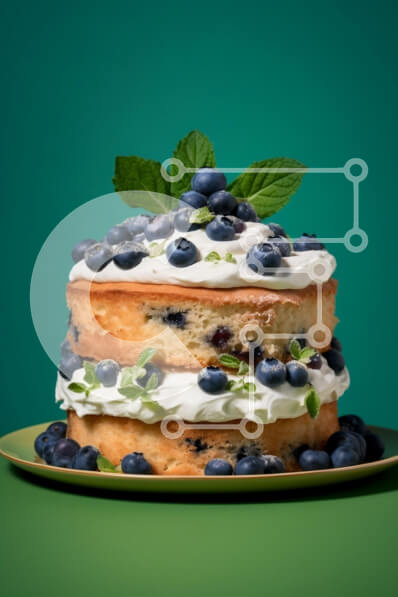 Σετ των 2 Intra Συλλεκτικό Ξύλινο Παζλ Plywood  4mm - Κέικ βατόμουρου με στρώσεις με κρέμα και μέντα Σε Ξύλινο Κουτί - Διαστάσεις: 10x10 cm – 25 κομμάτια