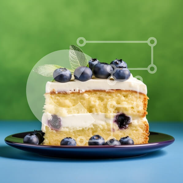 Σετ των 2 Intra Συλλεκτικό Ξύλινο Παζλ Plywood  4mm - Φέτα κέικ με βατόμουρα και μέντα Σε Ξύλινο Κουτί - Διαστάσεις: 10x10 cm – 25 κομμάτια