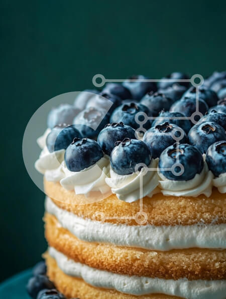 Σετ των 2 Intra Συλλεκτικό Ξύλινο Παζλ Plywood  4mm - Κέικ σε στρώσεις με βατόμουρα και σαντιγί Σε Ξύλινο Κουτί - Διαστάσεις: 10x10 cm – 25 κομμάτια