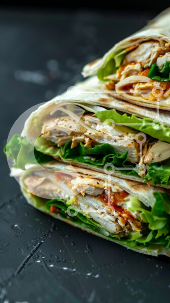 Intra Συλλεκτικό Ξύλινο Παζλ Plywood  4mm - Νόστιμα τυλιχτά κοτόπουλου με φρέσκο ​​μαρούλι Σε Ξύλινο Κουτί - Διαστάσεις: 10x10 cm – 25 κομμάτια