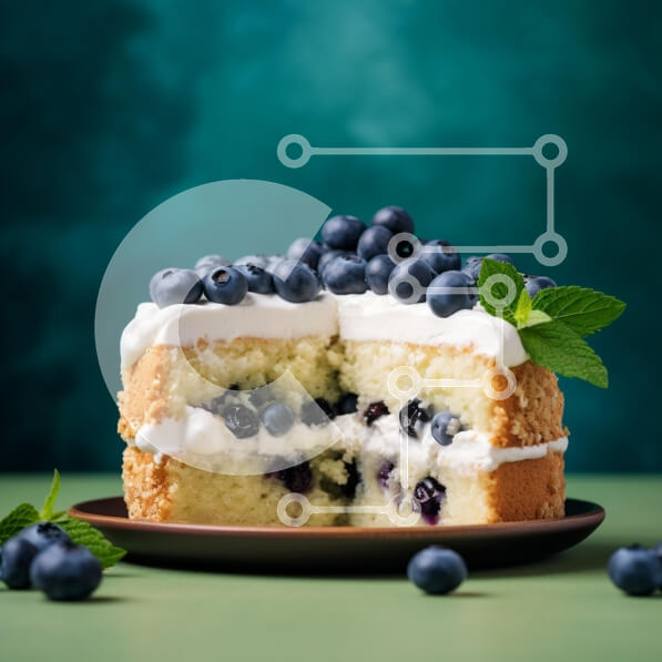 Σετ των 2 Intra Συλλεκτικό Ξύλινο Παζλ Plywood  4mm - Κέικ βατόμουρου με κρέμα και φρέσκα μούρα Σε Ξύλινο Κουτί - Διαστάσεις: 10x10 cm – 25 κομμάτια