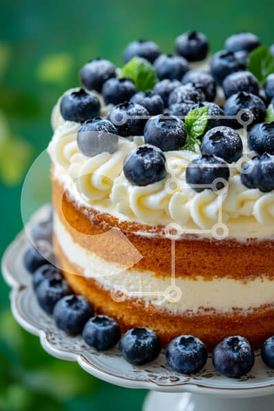 Σετ των 2 Intra Συλλεκτικό Ξύλινο Παζλ Plywood  4mm - Κέικ με βατόμουρα με διακόσμηση μέντας Σε Ξύλινο Κουτί - Διαστάσεις: 10x10 cm – 25 κομμάτια