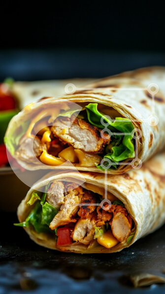 Intra Συλλεκτικό Ξύλινο Παζλ Plywood  4mm - Τυλίκια κοτόπουλου στη σχάρα Σε Ξύλινο Κουτί - Διαστάσεις: 10x10 cm – 25 κομμάτια