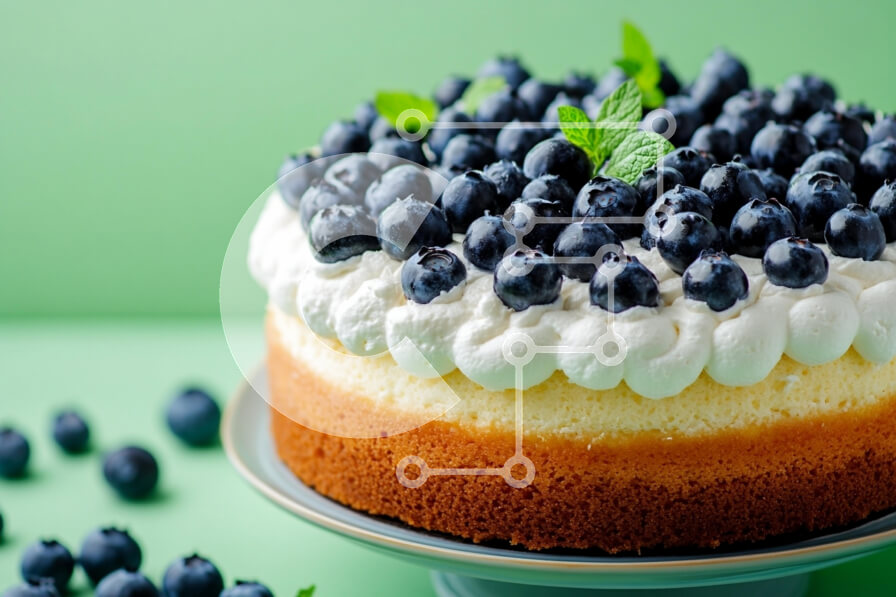 Σετ των 2 Intra Συλλεκτικό Ξύλινο Παζλ Plywood  4mm - Κέικ βατόμουρου με φρέσκα μούρα Σε Ξύλινο Κουτί - Διαστάσεις: 10x10 cm – 25 κομμάτια