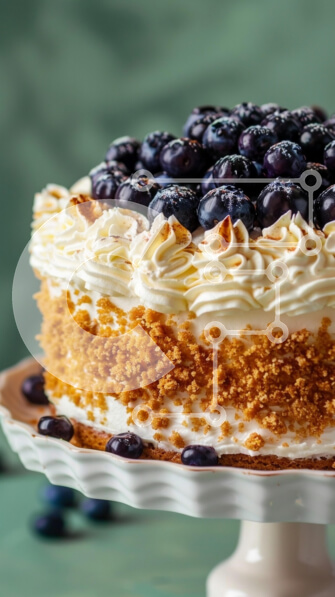 Intra Συλλεκτικό Ξύλινο Παζλ Plywood  4mm - Νόστιμο κέικ μύρτιλλων Σε Ξύλινο Κουτί - Διαστάσεις: 10x10 cm – 25 κομμάτια