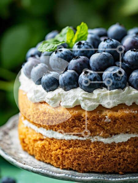 Σετ των 2 Intra Συλλεκτικό Ξύλινο Παζλ Plywood  4mm - Κέικ με στρώσεις βατόμουρου με σαντιγί Σε Ξύλινο Κουτί - Διαστάσεις: 10x10 cm – 25 κομμάτια