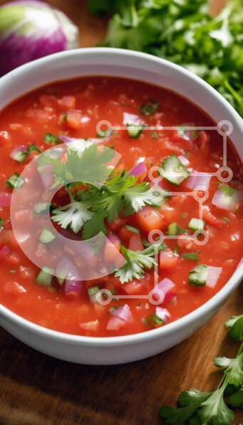 Intra Συλλεκτικό Ξύλινο Παζλ Plywood  4mm - Φρέσκια σάλσα με κόλιανδρο και λαχανικά Σε Ξύλινο Κουτί - Διαστάσεις: 10x10 cm – 25 κομμάτια