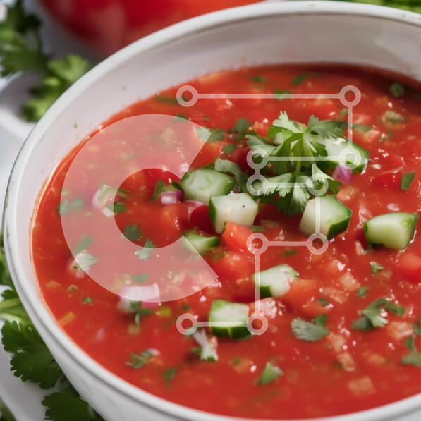 Σετ των 2 Intra Συλλεκτικό Ξύλινο Παζλ Plywood  4mm - Σούπα φρέσκιας ντομάτας με κόλιανδρο και αγγούρια Σε Ξύλινο Κουτί - Διαστάσεις: 10x10 cm – 25 κομμάτια