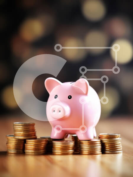 Intra Συλλεκτικό Ξύλινο Παζλ Plywood  4mm - Κουμπαράς και νομίσματα Σε Ξύλινο Κουτί - Διαστάσεις Puzzle: 10x10 cm – 25 κομμάτια