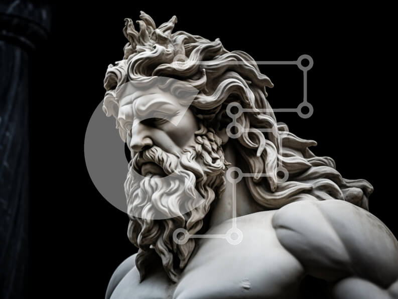 Intra Συλλεκτικό Ξύλινο Παζλ Plywood  4mm - Λεπτομερές μαρμάρινο γλυπτό μιας ανδρικής φιγούρας Σε Ξύλινο Κουτί - Διαστάσεις Puzzle: 10x10 cm – 25 κομμάτια