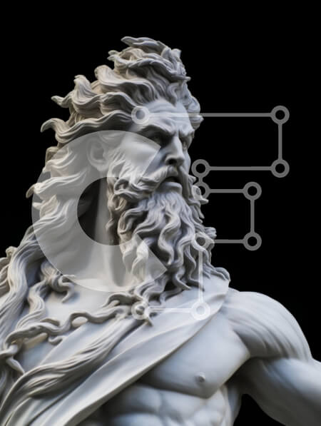 Intra Συλλεκτικό Ξύλινο Παζλ Plywood  4mm - Γλυπτό μυϊκής φιγούρας με ρέοντα μαλλιά Σε Ξύλινο Κουτί - Διαστάσεις Puzzle: 10x10 cm – 25 κομμάτια