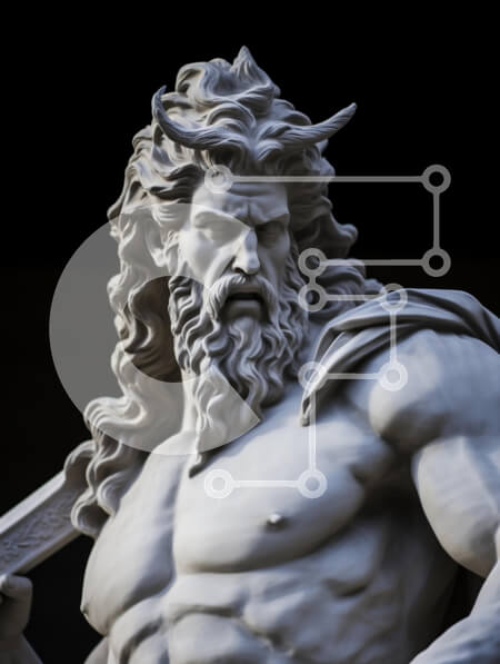 Intra Συλλεκτικό Ξύλινο Παζλ Plywood  4mm - Γλυπτό μιας μυθολογικής θεότητας Σε Ξύλινο Κουτί - Διαστάσεις Puzzle: 10x10 cm – 25 κομμάτια