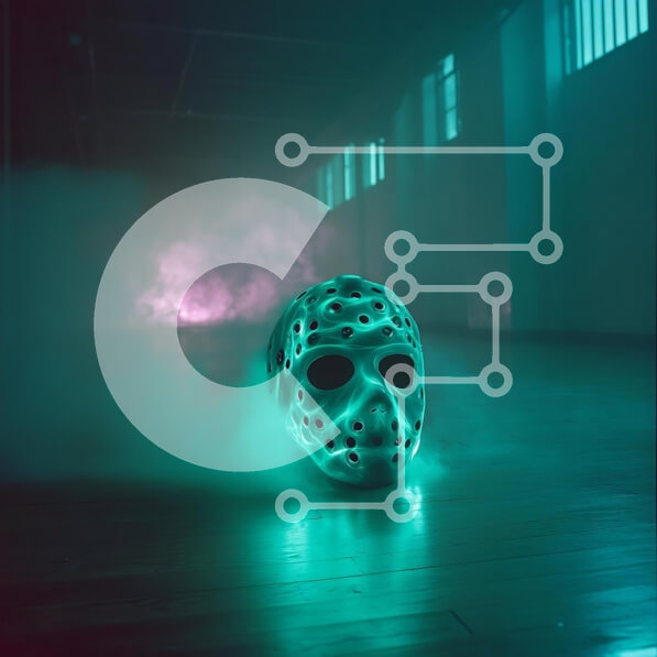 Intra Συλλεκτικό Ξύλινο Παζλ Plywood  4mm - Λαμπερή μάσκα σε μια ομιχλώδη ατμόσφαιρα Σε Ξύλινο Κουτί - Διαστάσεις Puzzle: 10x10 cm – 25 κομμάτια