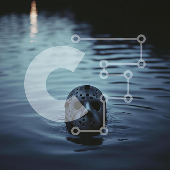 Intra Συλλεκτικό Ξύλινο Παζλ Plywood  4mm - Μάσκα χόκεϊ σε ήρεμο νερό Σε Ξύλινο Κουτί - Διαστάσεις Puzzle: 10x10 cm – 25 κομμάτια