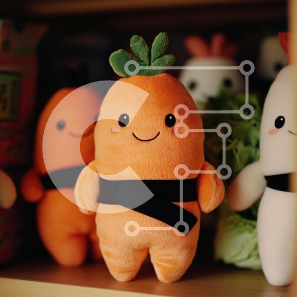 Intra Συλλεκτικό Ξύλινο Παζλ Plywood  4mm - Αξιολάτρευτη συλλογή παιχνιδιών με βελούδινα καρότα Σε Ξύλινο Κουτί - Διαστάσεις: 10x10 cm – 25 κομμάτια