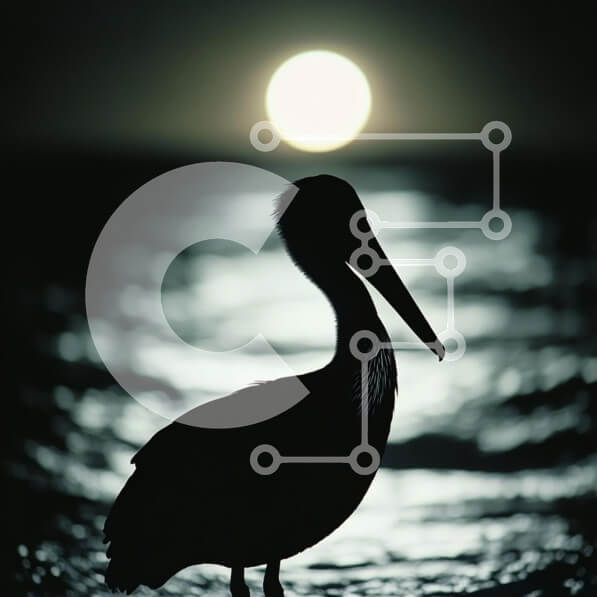 Intra Συλλεκτικό Ξύλινο Παζλ Plywood  4mm - Σιλουέτα ενός πουλιού στο ηλιοβασίλεμα Σε Ξύλινο Κουτί - Διαστάσεις: 10x10 cm – 25 κομμάτια