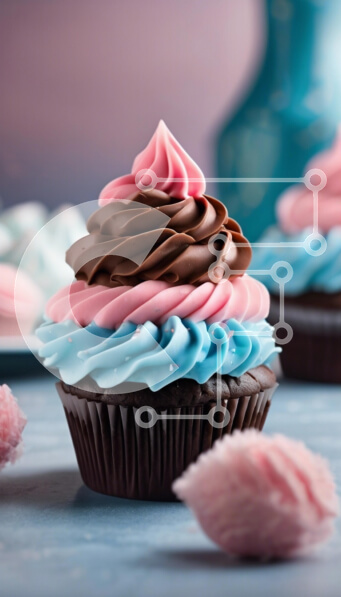 Intra Συλλεκτικό Ξύλινο Παζλ Plywood  4mm - Λαχταριστό Cupcake με σοκολάτα και ροζ πάγωμα Σε Ξύλινο Κουτί - Διαστάσεις: 10x10 cm – 25 κομμάτια