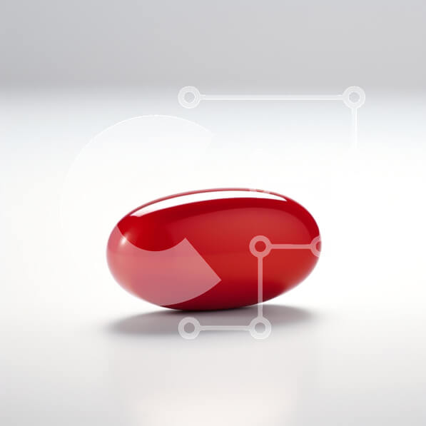 Intra Συλλεκτικό Ξύλινο Παζλ Plywood  4mm - Γυαλιστερή κόκκινη κάψουλα Σε Ξύλινο Κουτί - Διαστάσεις: 10x10 cm – 25 κομμάτια