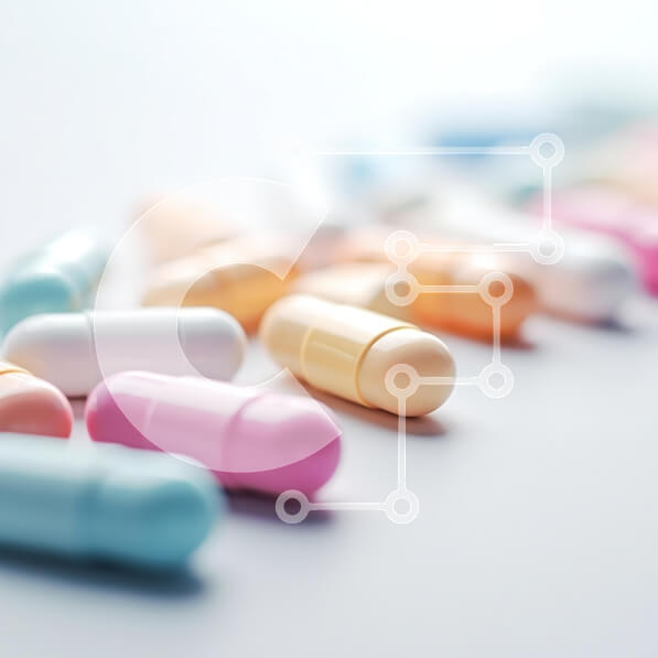 Intra Συλλεκτικό Ξύλινο Παζλ Plywood  4mm - Πολύχρωμες κάψουλες σε ανοιχτόχρωμο φόντο Σε Ξύλινο Κουτί - Διαστάσεις Puzzle: 10x10 cm – 25 κομμάτια