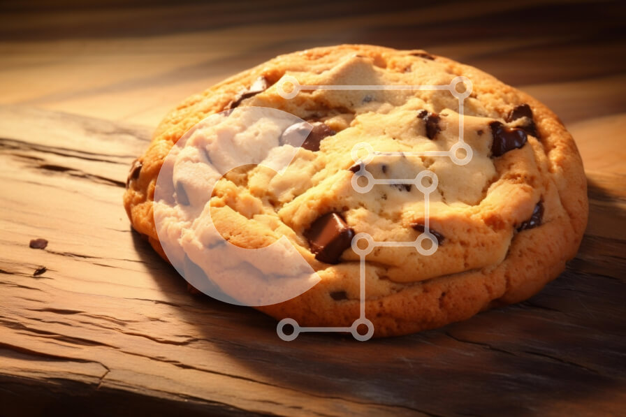 Σετ των 2 Intra Συλλεκτικό Ξύλινο Παζλ Plywood  4mm - Νόστιμο μπισκότο σοκολάτας σε ρουστίκ ξύλο Σε Ξύλινο Κουτί - Διαστάσεις: 10x10 cm – 25 κομμάτια