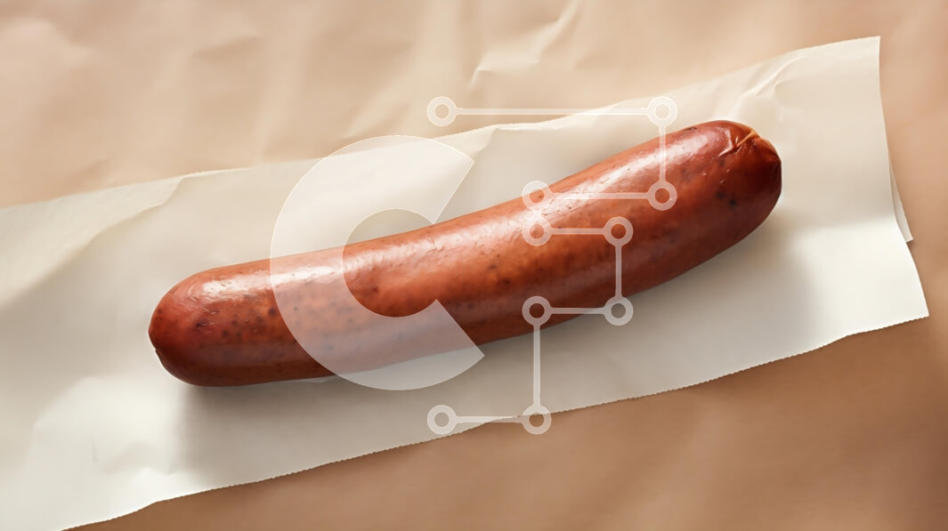 Σετ των 2 Intra Συλλεκτικό Ξύλινο Παζλ Plywood  4mm - Λουκάνικο σε χαρτί περγαμηνής Σε Ξύλινο Κουτί - Διαστάσεις: 10x10 cm – 25 κομμάτια