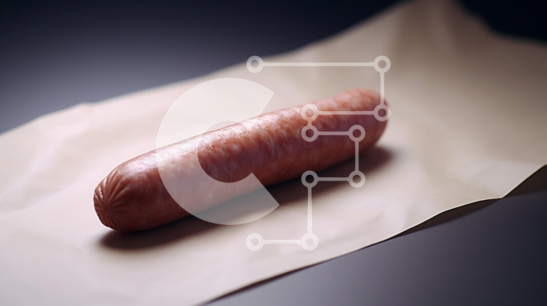 Σετ των 2 Intra Συλλεκτικό Ξύλινο Παζλ Plywood  4mm - Μονό λουκάνικο σε χαρτί περιτυλίγματος Σε Ξύλινο Κουτί - Διαστάσεις: 10x10 cm – 25 κομμάτια