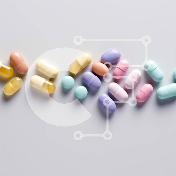 Intra Συλλεκτικό Ξύλινο Παζλ Plywood  4mm - Διάφορες κάψουλες και ταμπλέτες σε ουδέτερο φόντο Σε Ξύλινο Κουτί - Διαστάσεις Puzzle: 10x10 cm – 25 κομμάτια