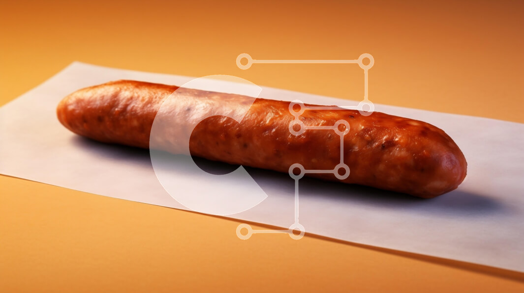 Σετ των 2 Intra Συλλεκτικό Ξύλινο Παζλ Plywood  4mm - Μαγειρεμένο λουκάνικο σε χαρτί περγαμηνής Σε Ξύλινο Κουτί - Διαστάσεις: 10x10 cm – 25 κομμάτια