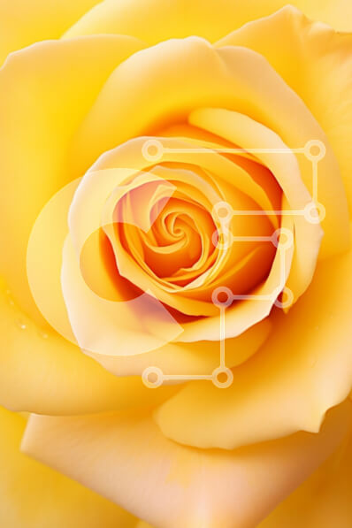 Intra Συλλεκτικό Ξύλινο Παζλ Plywood  4mm - Κοντινό πλάνο ενός κίτρινου τριαντάφυλλου στην άνθιση Σε Ξύλινο Κουτί - Διαστάσεις Puzzle: 10x10 cm – 25 κομμάτια