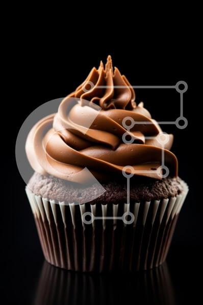 Σετ των 2 Intra Συλλεκτικό Ξύλινο Παζλ Plywood  4mm - Cupcake σοκολάτας με πάγωμα σοκολάτας Σε Ξύλινο Κουτί - Διαστάσεις: 10x10 cm – 25 κομμάτια